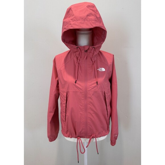 The North Face Antora Rain Hoodie Jacket Women's Sz S Cosmo Pink Lightweight - Picture 1 of 16